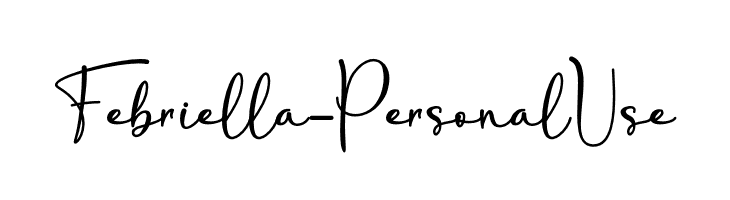 Febriella - Personal Use  フリーフォントのダウンロード