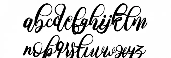 Febrina Font LOWERCASE