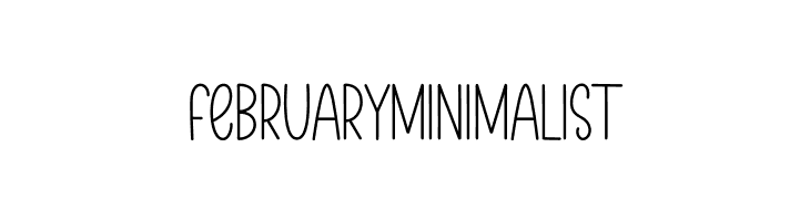 February Minimalist  Free Fonts Download