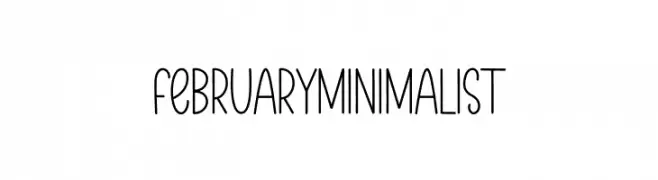 February Minimalist  تنزيل الخطوط