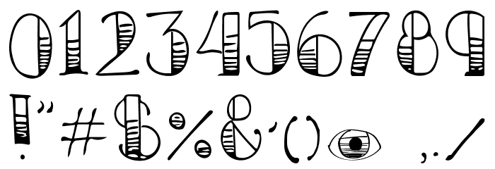February Font OTHER CHARS