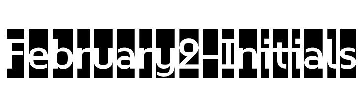 February2-Initials  Free Fonts Download