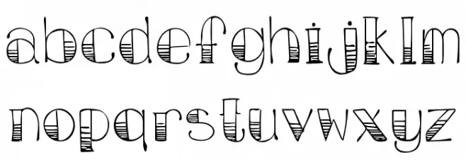 February Font UPPERCASE