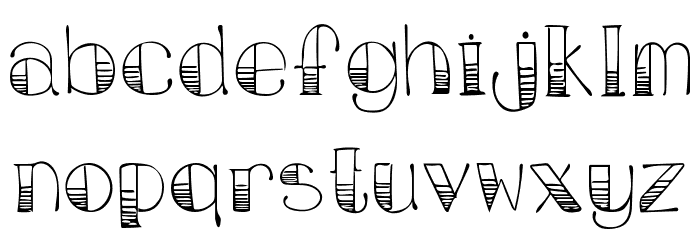 February Font LOWERCASE