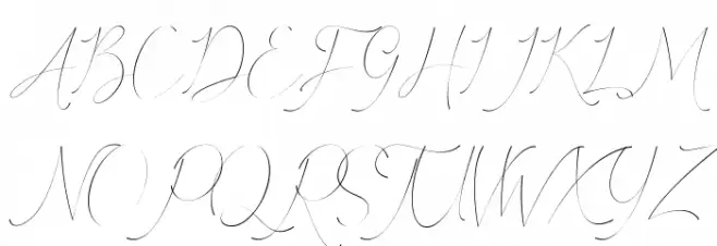 Febyetska خط أحرف كبيرة