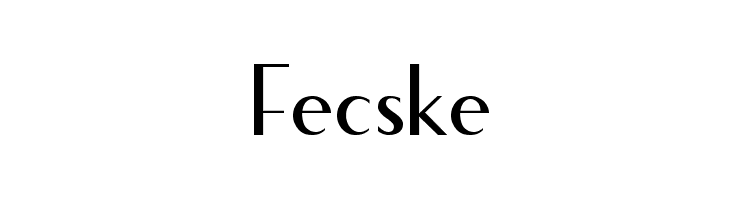 Fecske Шрифта