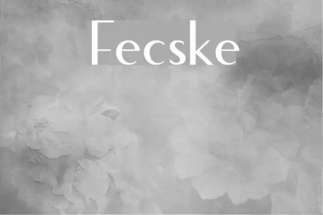 Fecske Font examples