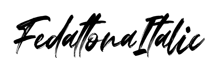 Fedattona Italic  フリーフォントのダウンロード