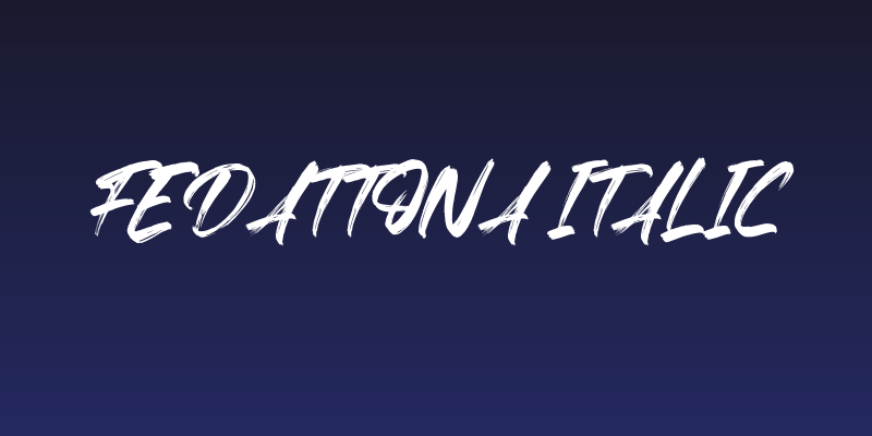 Fedattona Italic Social Header