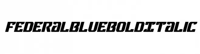 Federal Blue Bold Italic  font caratteri gratis