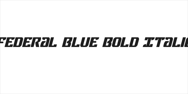 Federal Blue Bold Italic Logo