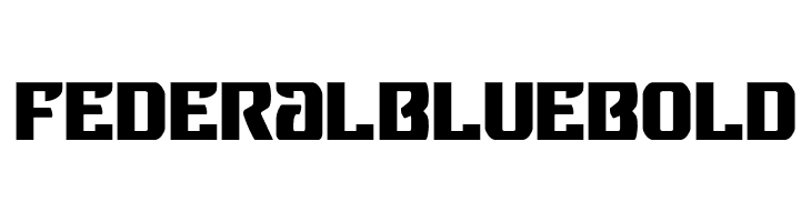 Federal Blue Bold  Free Fonts Download