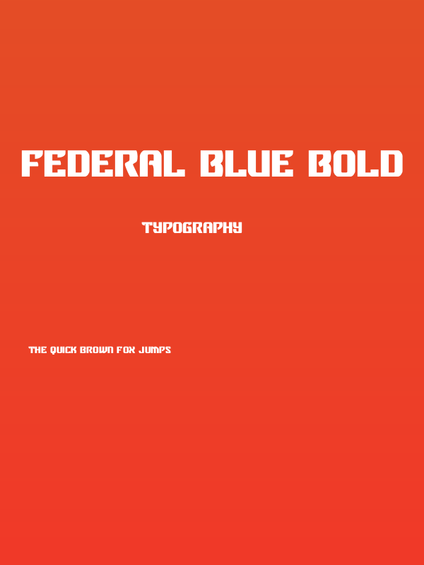 Federal Blue Bold Poster