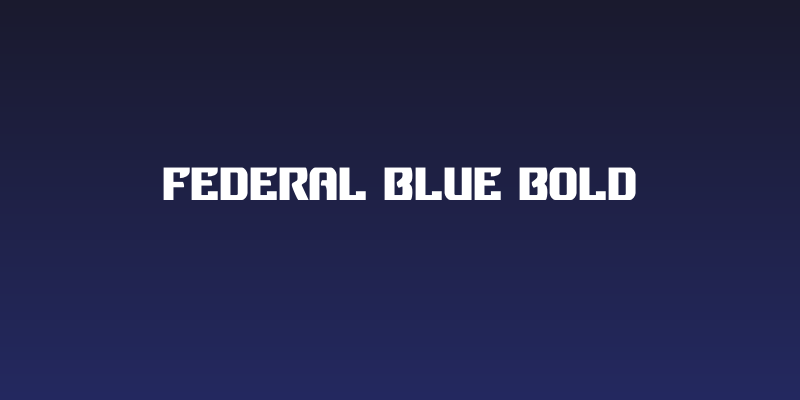 Federal Blue Bold Social Header