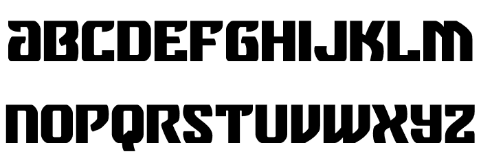 Federal Blue Bold Font LOWERCASE