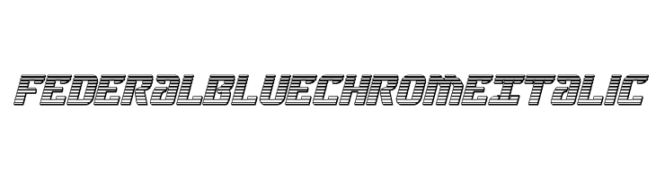 Federal Blue Chrome Italic  Descarca Fonturi Gratis