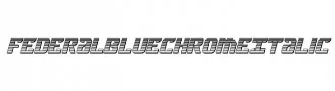 Federal Blue Chrome Italic  Fuentes Gratis Descargar