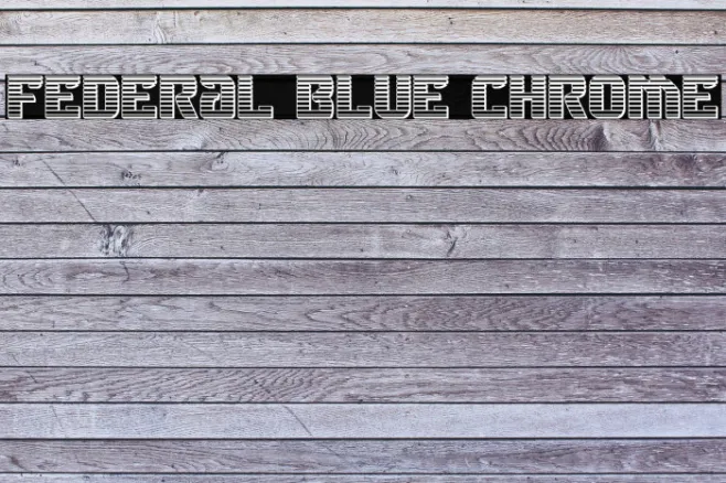 Federal Blue Chrome Example 1