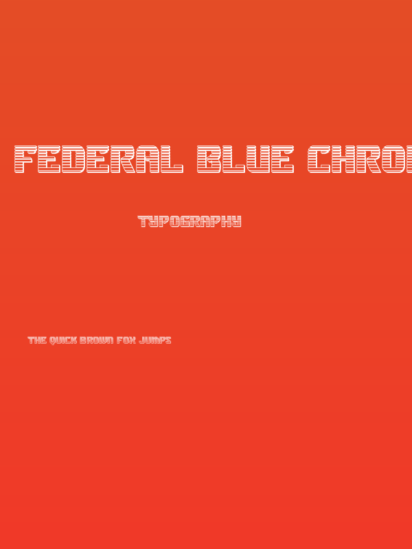 Federal Blue Chrome Poster