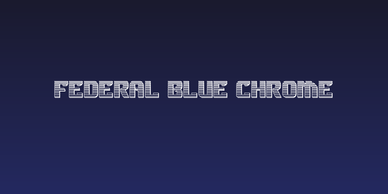 Federal Blue Chrome Social Header