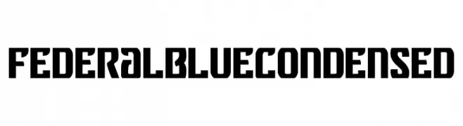 Federal Blue Condensed  Free Fonts Download