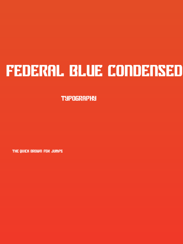 Federal Blue Condensed Poster