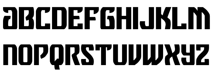 Federal Blue Condensed Font LOWERCASE