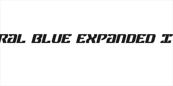 Federal Blue Expanded Italic Logo