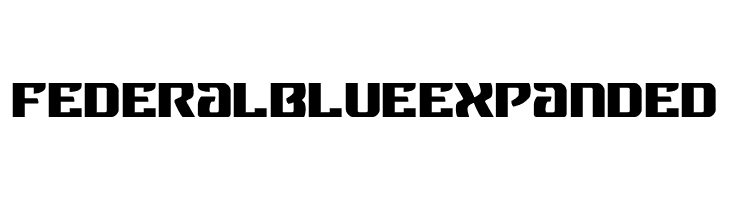 Federal Blue Expanded  フリーフォントのダウンロード