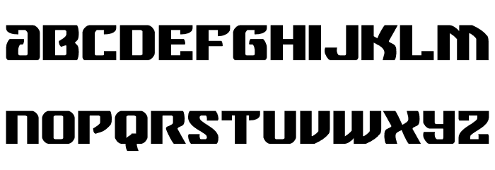 Federal Blue Expanded Font LOWERCASE