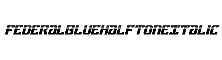 Federal Blue Halftone Italic  नि: शुल्क फ़ॉन्ट्स डाउनलोड