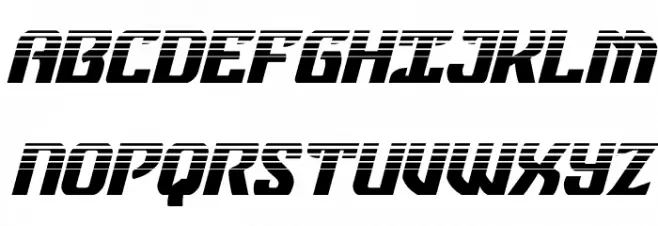 Federal Blue Halftone Italic फ़ॉन्ट अपरकेस
