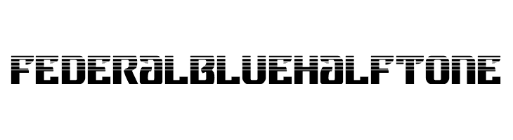 Federal Blue Halftone  免费字体下载