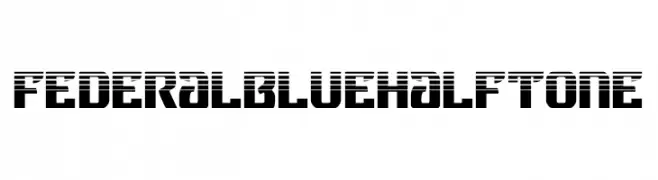 Federal Blue Halftone  Frei Schriftart Herunterladen