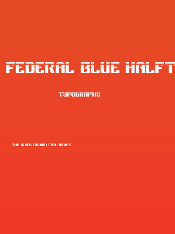 Federal Blue Halftone Poster