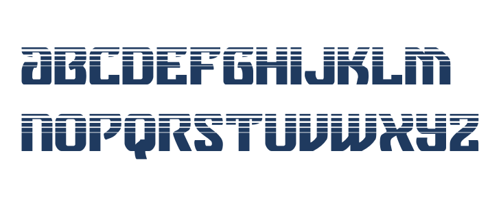Federal Blue Halftone Lowercase