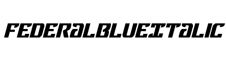 Federal Blue Italic  les polices de caractères gratuit tlcharger
