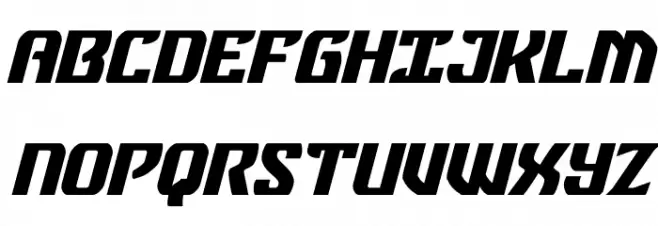Federal Blue Italic 字体 大写