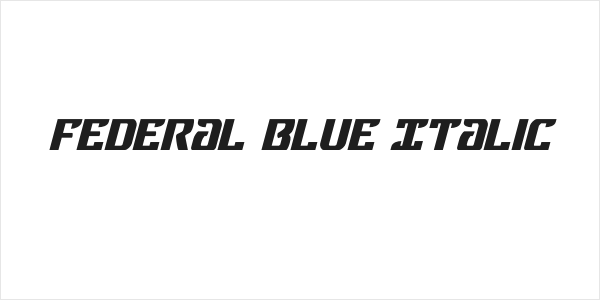 Federal Blue Italic Logo