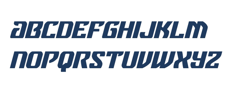 Federal Blue Italic Lowercase
