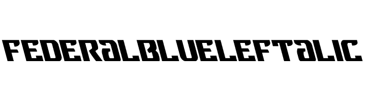 Federal Blue Leftalic  नि: शुल्क फ़ॉन्ट्स डाउनलोड