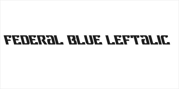 Federal Blue Leftalic Logo