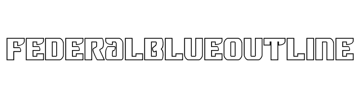 Federal Blue Outline  Descarca Fonturi Gratis
