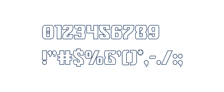 Federal Blue Outline Other Characters