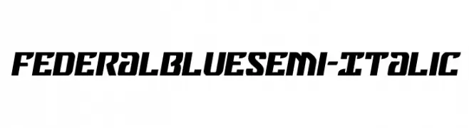 Federal Blue Semi-Italic  नि: शुल्क फ़ॉन्ट्स डाउनलोड