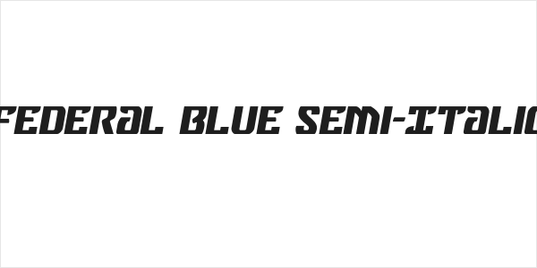 Federal Blue Semi-Italic Logo
