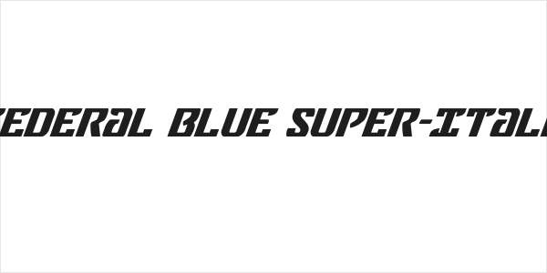 Federal Blue Super-Italic Logo