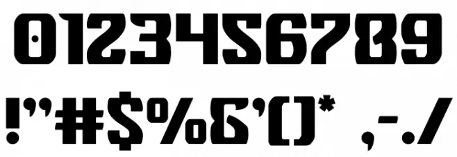 Federal Blue Font OTHER CHARS