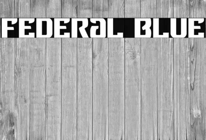 Federal Blue Font examples