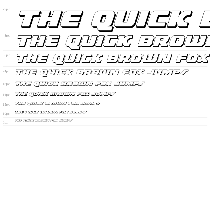 Federal Escort 3D Italic Waterfall